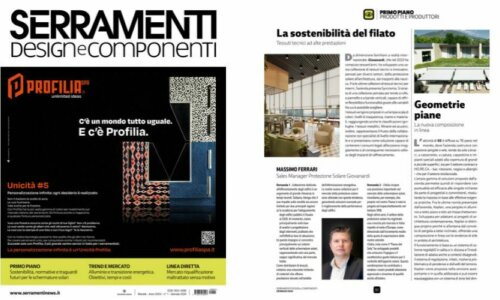 Intervista Massimo Ferrari sulla rivista Serramenti